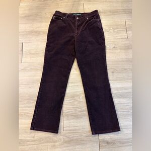 Lauren Ralph Lauren Women's Brown Corduroy Pants Size 10